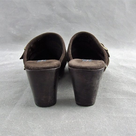 STEVEN by Steve Madden Brown Suede Clogs Mules Size 7.5 - Picture 7 of 8
